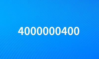 4000000400