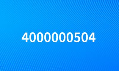 4000000504