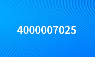 4000007025