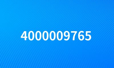 4000009765