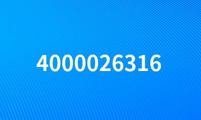 4000026316