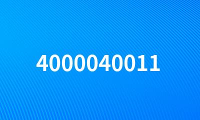 4000040011