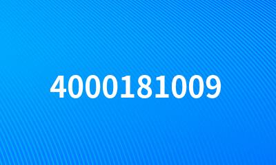 4000181009