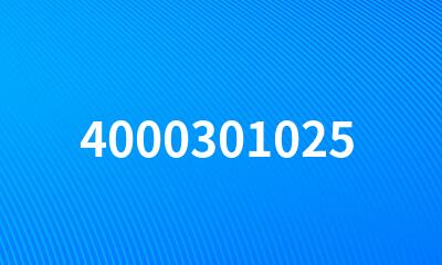 4000301025