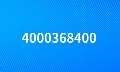 4000368400