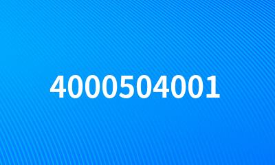 4000504001