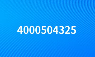 4000504325