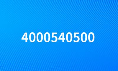 4000540500