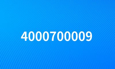 4000700009