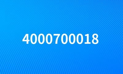 4000700018