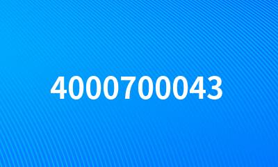 4000700043