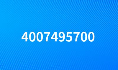 4007495700