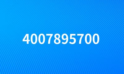 4007895700